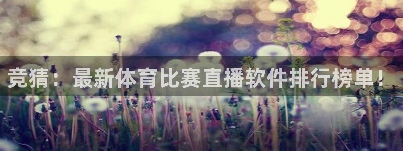 竞猜：最新体育比赛直播软件排行榜单！