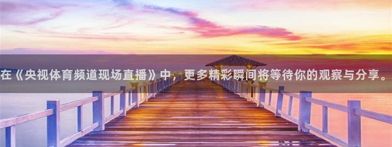 在《央视体育频道现场直播》中，更多精彩瞬间将等待你的观察与分享。